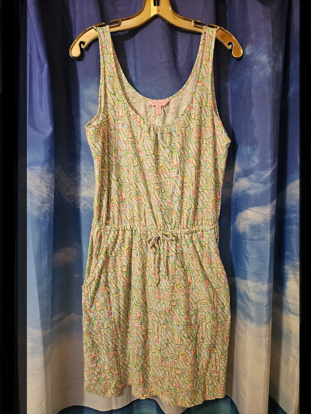 Lilly Pulitzer l Sleeveless Casual Summer Dress in Pastel Multi-Color - Picture 3 of 9